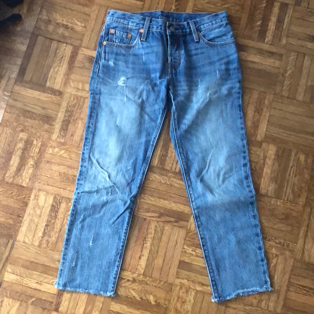 Levi’s 501 cropped straight jeans